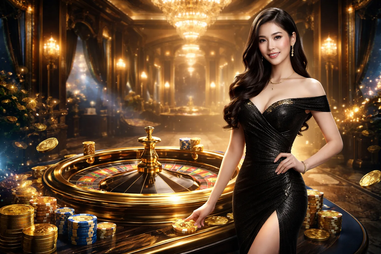 Sân vận động đầy ắp khán giả với ánh đèn rực rỡ, biểu tượng cá cược thể thao hit club - game